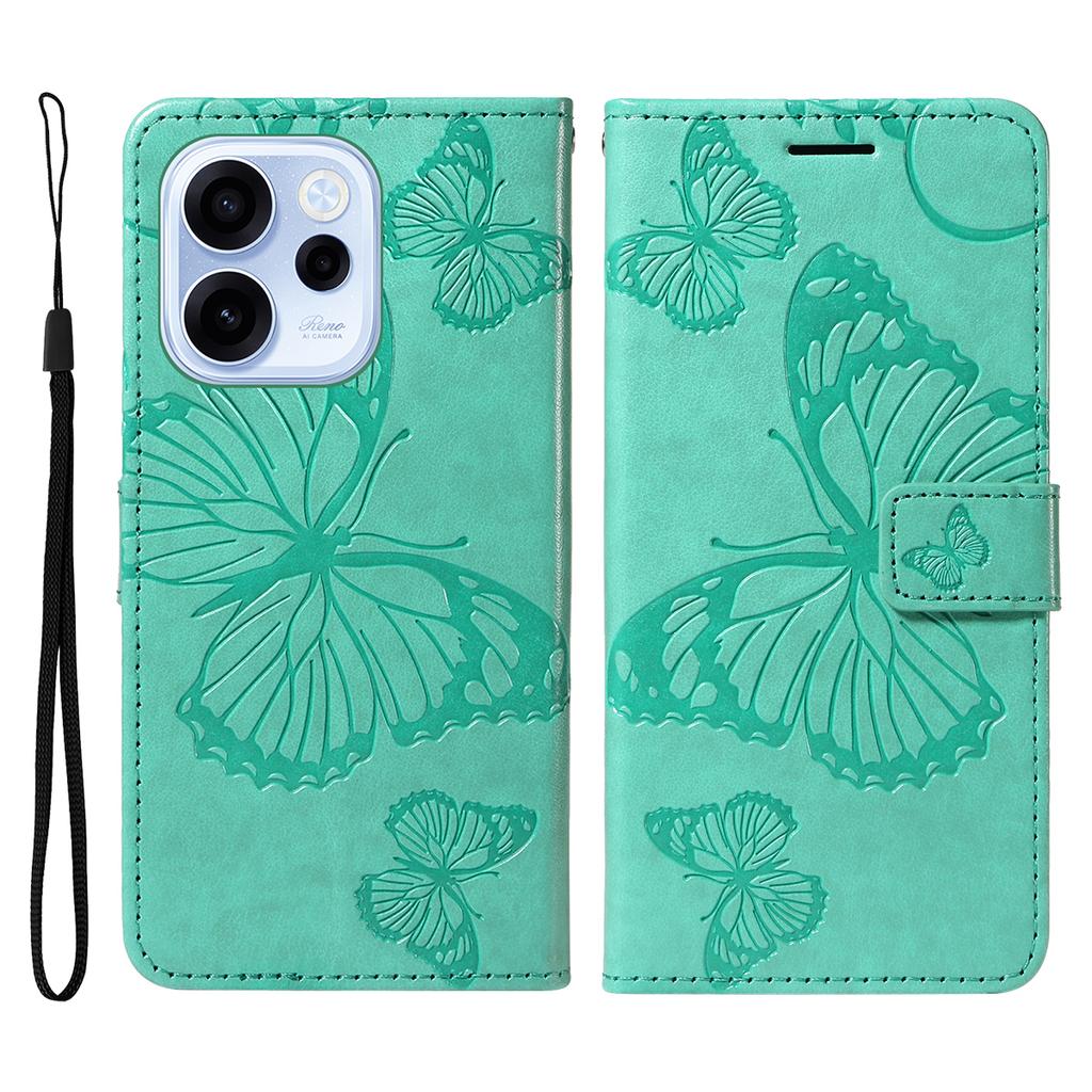 For Samsung Galaxy A56 5G/M56 5G Case Wallet Stand Imprinted Rose Butterfly PU Leather Phone Cover