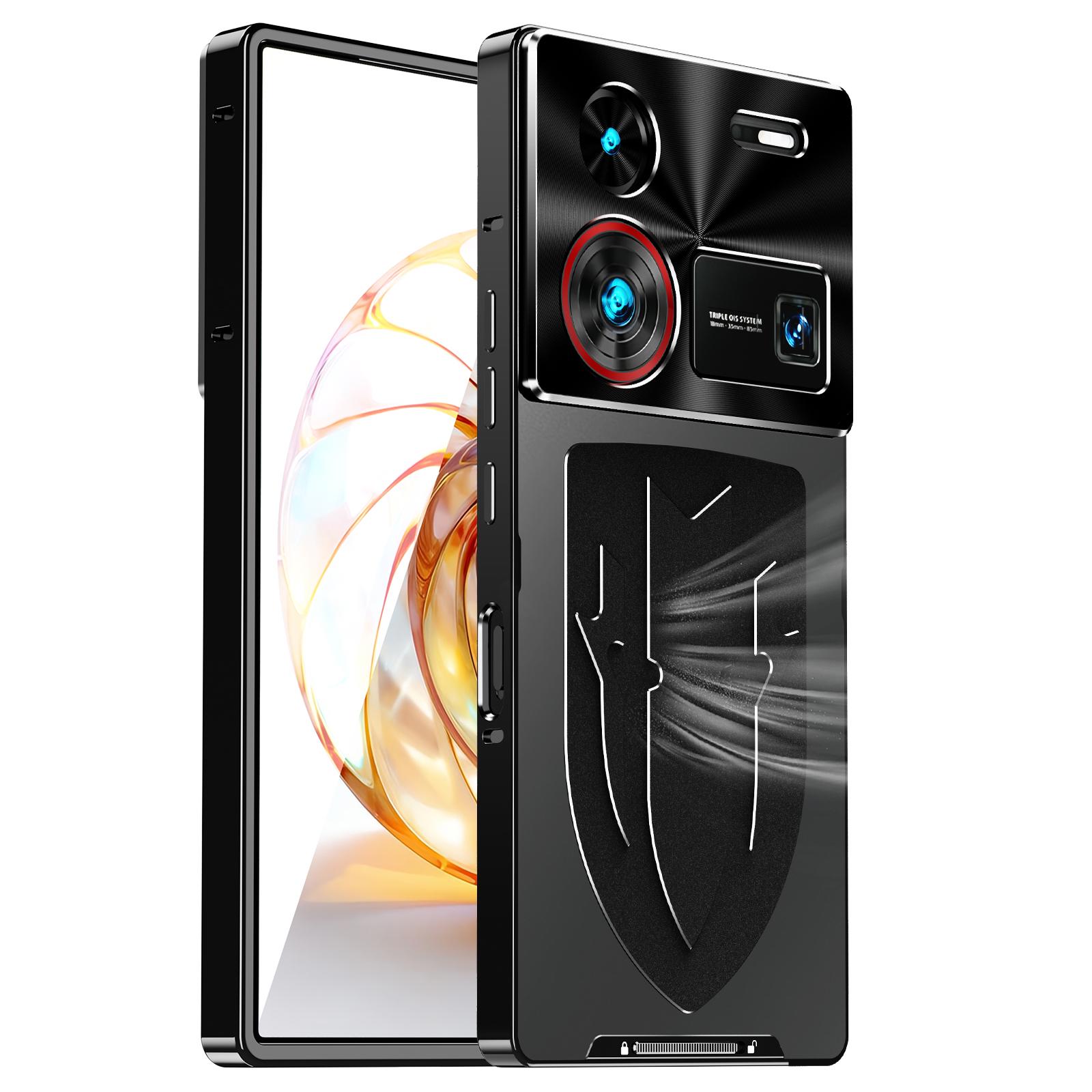 

For Nubia z60 Ultra Case Heat dissipation Shockproof Metal Frame Armor Cases For Nubia Z60 Ultra Case Magsafe Cover Nubia z60 Ultra чёрный