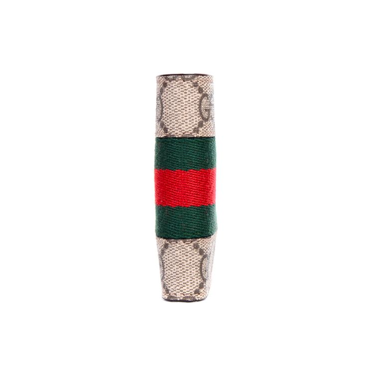 Gucci Vintage Logo Stripe Web Short Double Fold Wallet Men wallet Ebony Brown 408827-KHN4N-9791