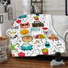 1pc Doodle Patterns Blanket Warm, Cozy, And Soft, Suitable for Sofas, Beds, Cars, And Office Use.Perfect for Camping And Travel, Making It a Great Gif
