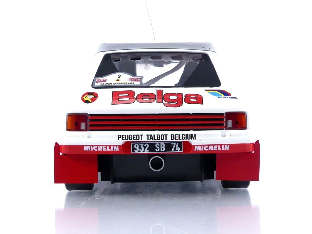 Ixo Model MODELLINO IN SCALA CON Peugeot 205 T16 N.3 Rally Ypres 1985 Daanish/Meikhe 1:18 18RMC135
