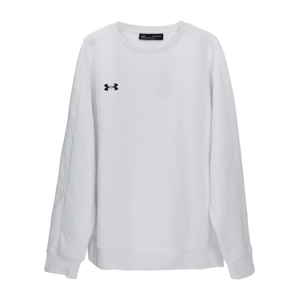 Under Armour Solid Color Crew Neck Long Sleeve Sweatshirt Men Sweatshirt 24600304-100
