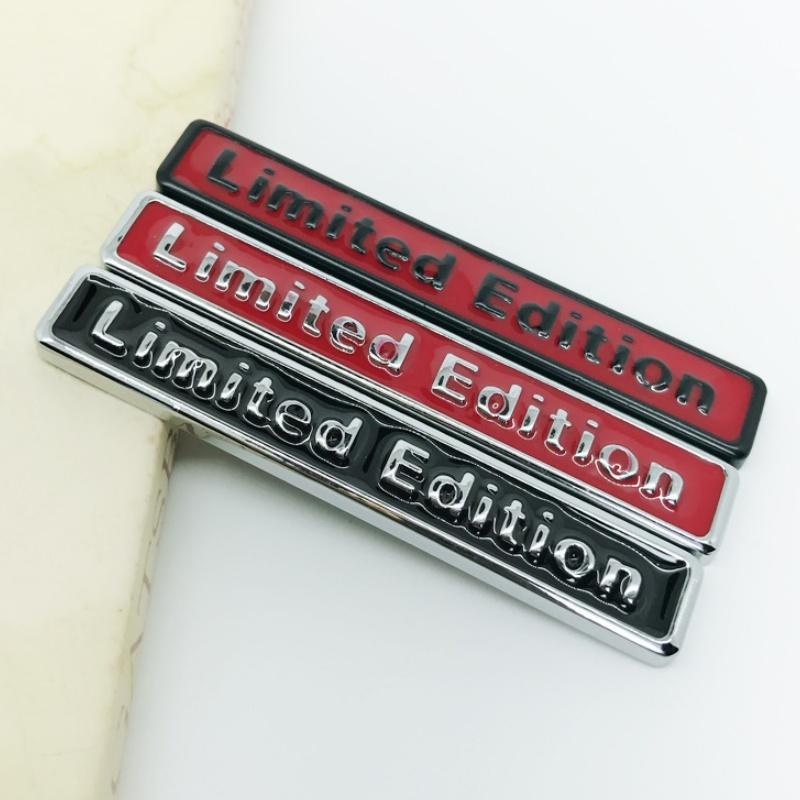 1PCS Limited Edition Emblem 3D Metal Badges Decal Sticker Auto Racing Sport Emblem for Rear Trunk Side Fender Car Motorcycle Sti