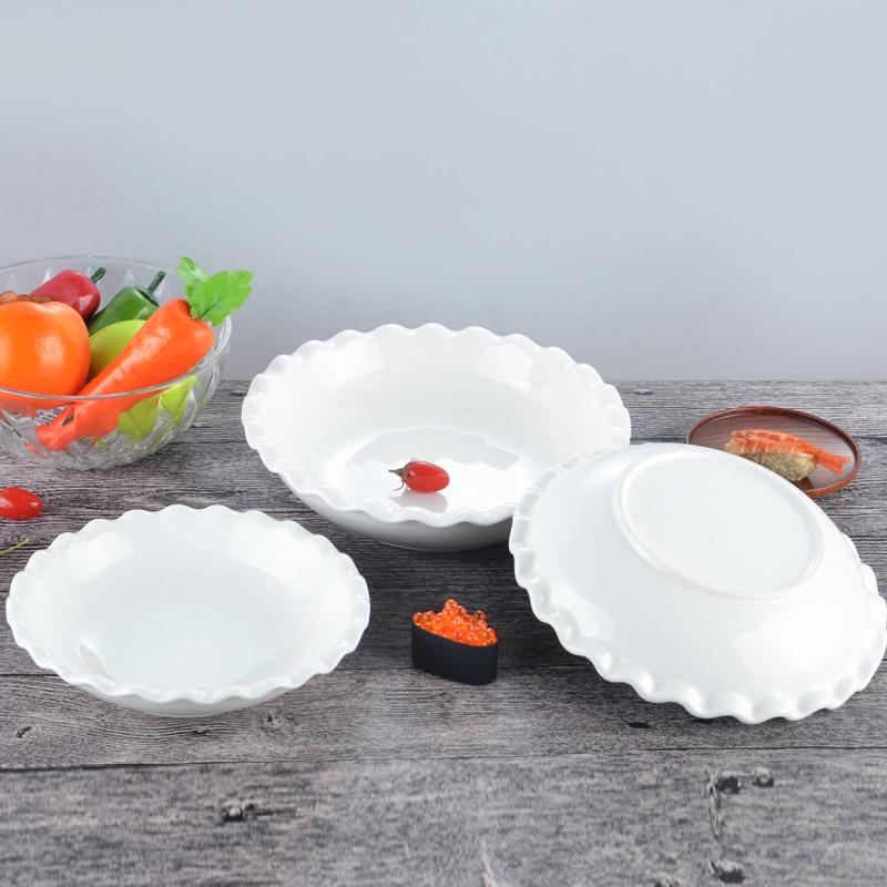 Creative Odd-Shaped Ceramic White Soup Bowl - Hotel & Home Tableware