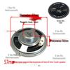 57mm Iron Shell 5W 8 Ohm Loud Magnet Speaker with Full Paper Cone for Radio Broadcast