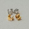 Stylish Floral Ear Clip Jewelry Stainless Steel Flower Earrings Comfort Wear Daily Accessory Fashion Accessories