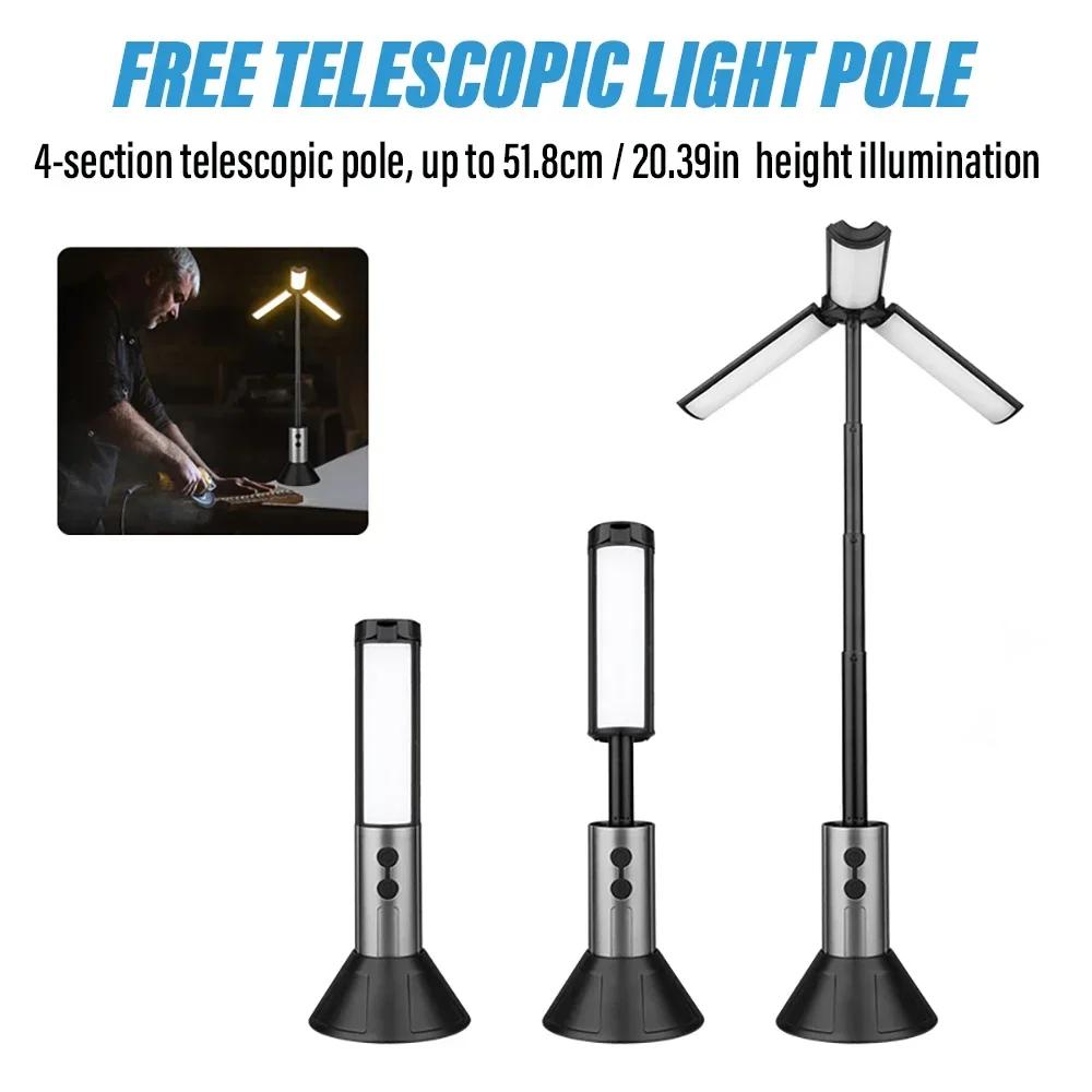 Telescopic Camping Lantern Outdoor Folding 3 Lighting Modes 3000mAh Battery Tent Lights Outdoor Supplies Portable Rechargeable