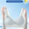 Ultra-dünner nahtloser BH aus Eis-Seide für Damen: Kühlend, Schweißableitend, Atmungsaktiv, Feste Cups, Bequeme Passform für große Brüste.
