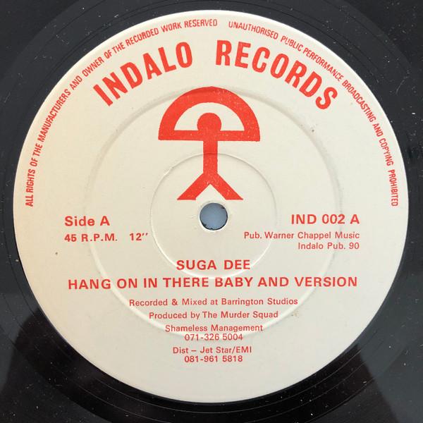 

7inch Record SUGA DEE Hang On In There Baby IND002 Indalo Records UK SoulFunk Used