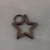 Hollow Star Shaped Spring Clasp Metal Carabiner Keychain Bag Clip Hook Dog Chain Buckle Connector Diy Jewelry Making Accessories