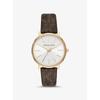 Pyper Logo and Gold-Tone Watch MK2857