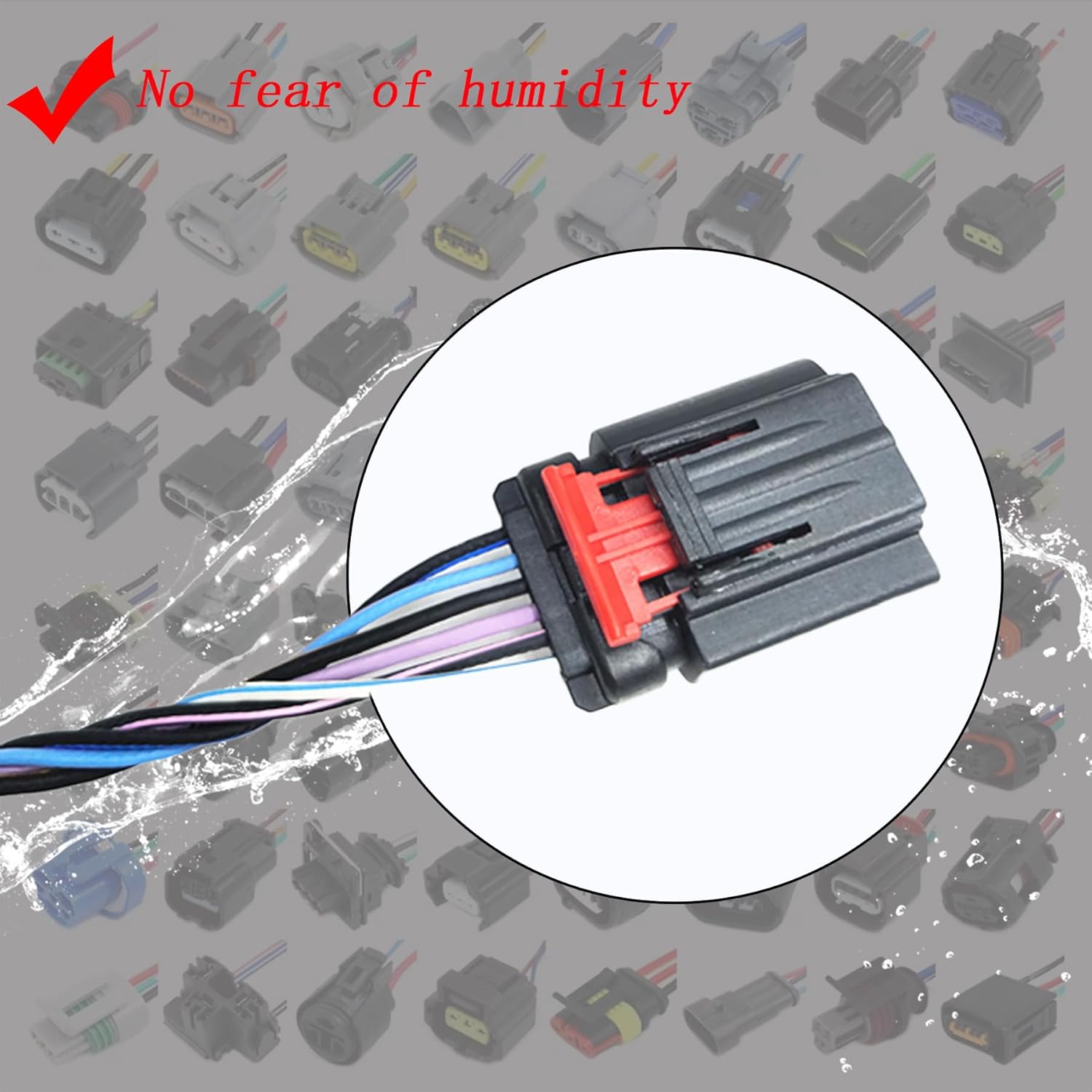 

Mass Air Flow Sensor Harness Connector Plug 3L3A-12B579-BA MAF0012 Replacement for Ford F150 F250 E150 E250 E350 Lincoln Mercury E150 Escape Explorer