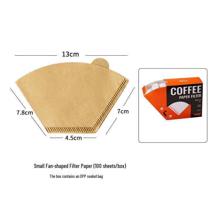 

Japan Import V60 Cone Coffee Filter Paper, Wash-Free, Fan-Shaped for 1-4 Cups