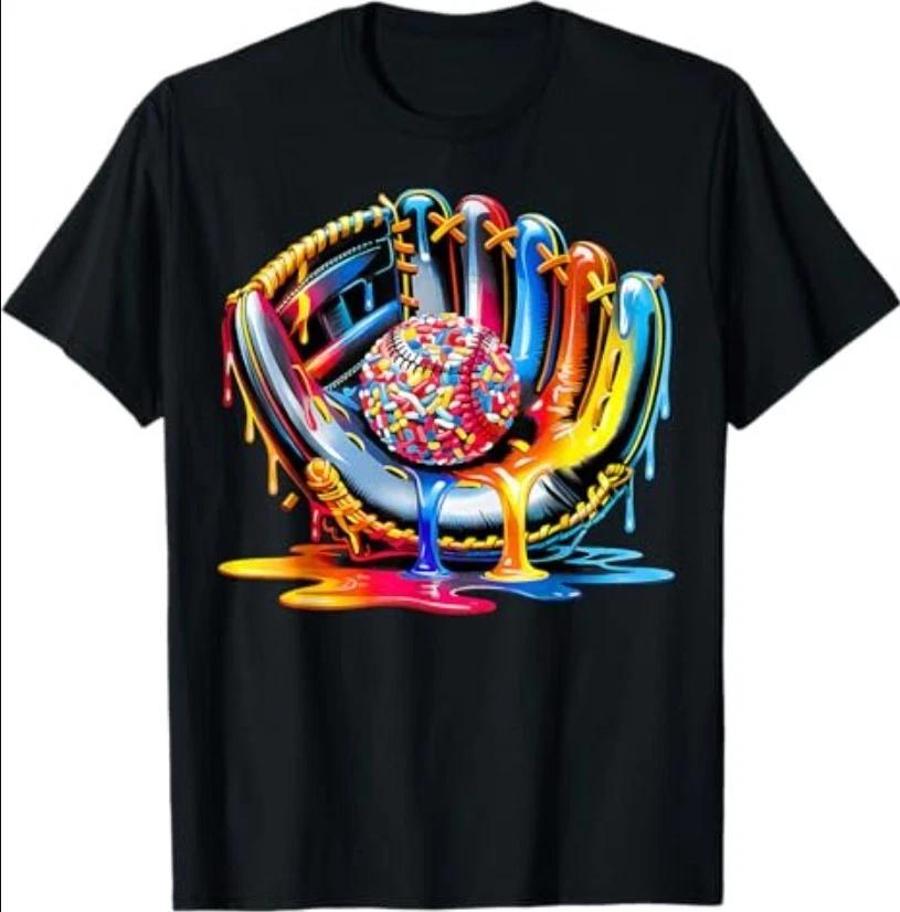 Baseball Drip for Ice Cream Drip Baseball Stuff Lover T-Shirt S