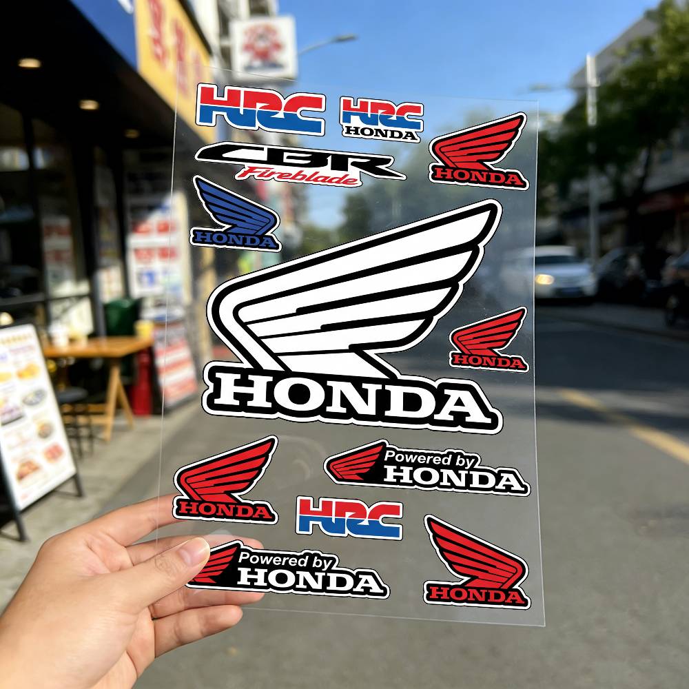 FOR HONDA Universal Multi-Purpose Reflective Waterproof Stickers Scratch Conceal For Auto Bike Helmet Mug Fridge DecorationOW3 Vhbm0