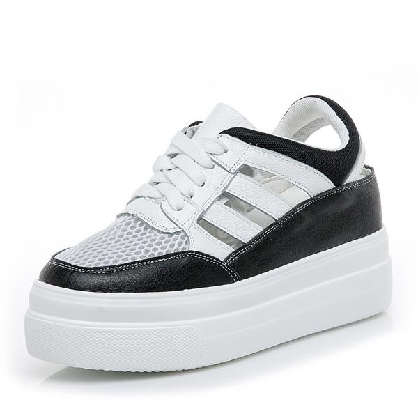 Мода 2024 Настоящая кожа Обувь на платформе Женские гладиаторские сандалии Женская обувь — фото 8