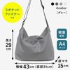 pieka Canvas Tote Bag with 3 Pockets and Zipper, Shoulder Strap for Men and Women (Gray)