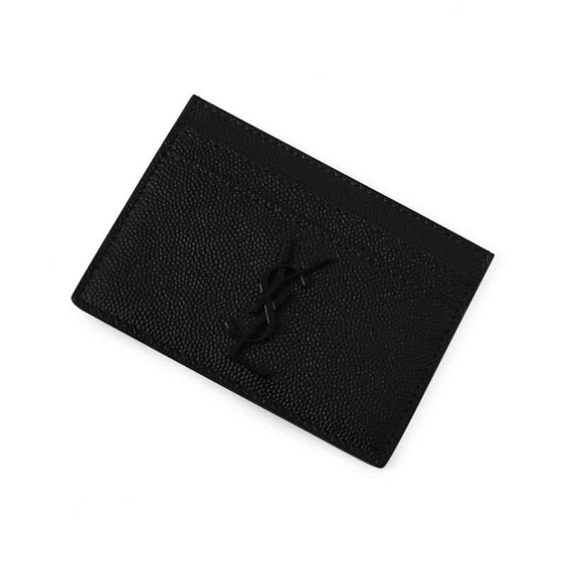 Saint Laurent Cassandra Monogram Caviar Black Cardholder Bty0u 485631
