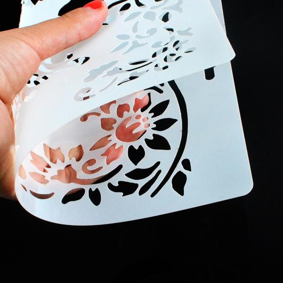 DIY Kek El Sanatları Scrapbooking Albümü Dekoratif Duvar Boyama için Katmanlama Şablonu