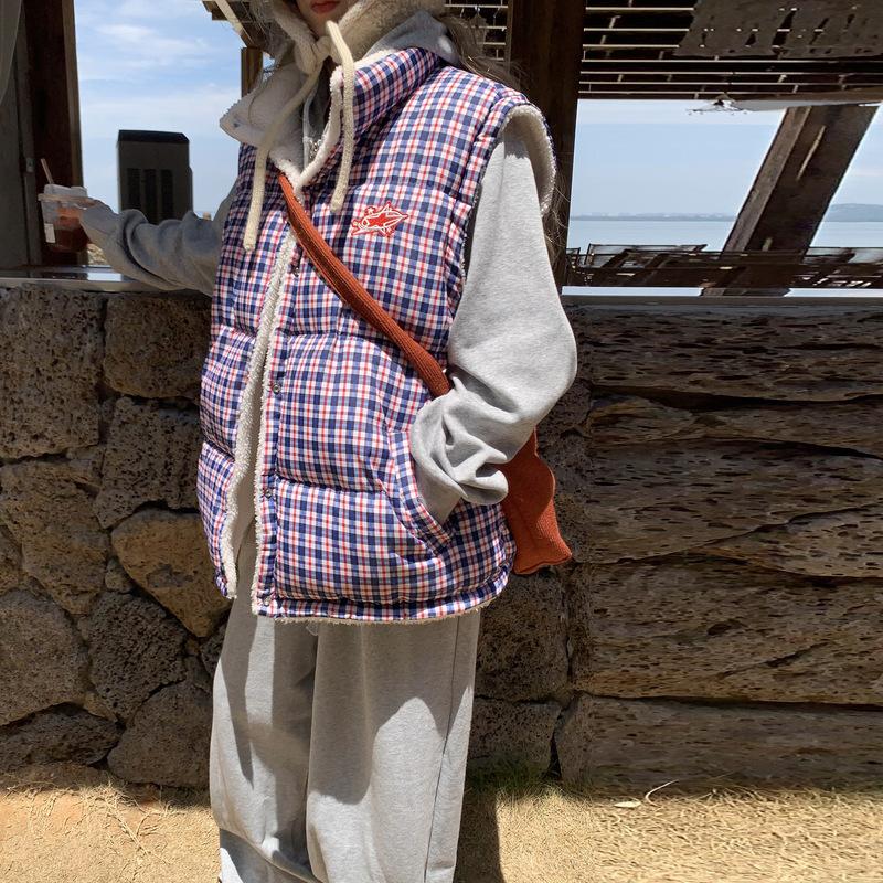 

Милый стиль для девочек, новый утолщенный свободный модный хлопковый жилет-пальто, корейский стиль, хлопковый жилет, корейская версия L