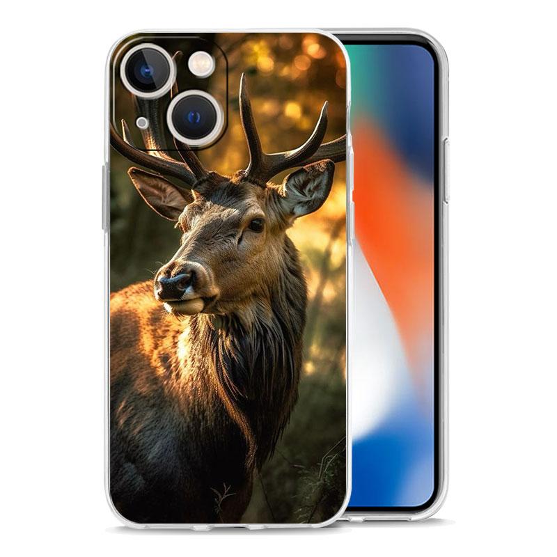 Phone Case For iPhone 17 Cases iPhone Air 16 15 12 13 14 Pro Max 7 8 Plus 16Pro iPhone11 Clear Soft Cover Deer Hunting