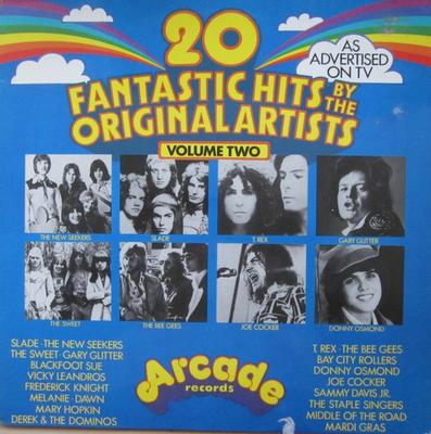 LP Record VARIOUS - 20 Fantastic Hits By The Original A 2891002 Arcade Records 1972 UK Rock Used
