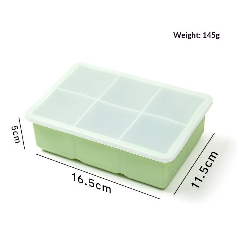 Food Grade Silicone Ice Tray 4/6 Grid Large Cubes Perfect for Summer Parties