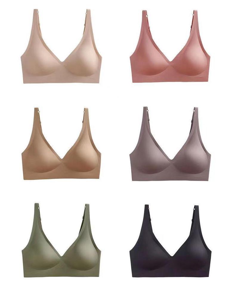 Reggiseno a Fascia in Lattice Gelatina Senza Cuciture: Senza fili, Leggero, Sollevamento regolabile per donna