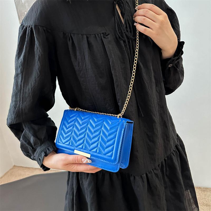 New Trendy and Fashionable Personality Fashionable Small Square Bag for Women Casual and Beautiful Chain One-shoulder Crossbody Bag