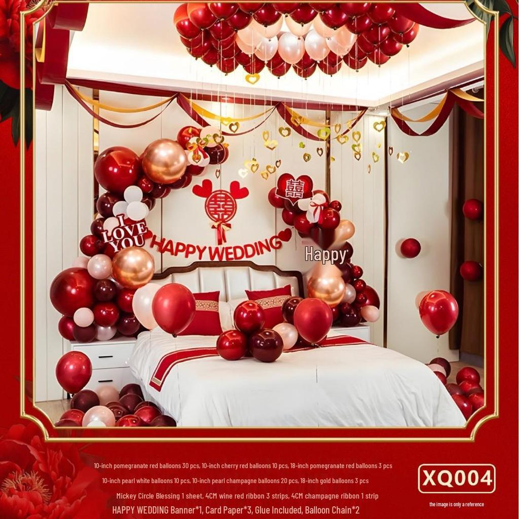 Hochzeitszimmer Ballon Dekorationen: Elegante Ballon-Dekoration für Hochzeiten