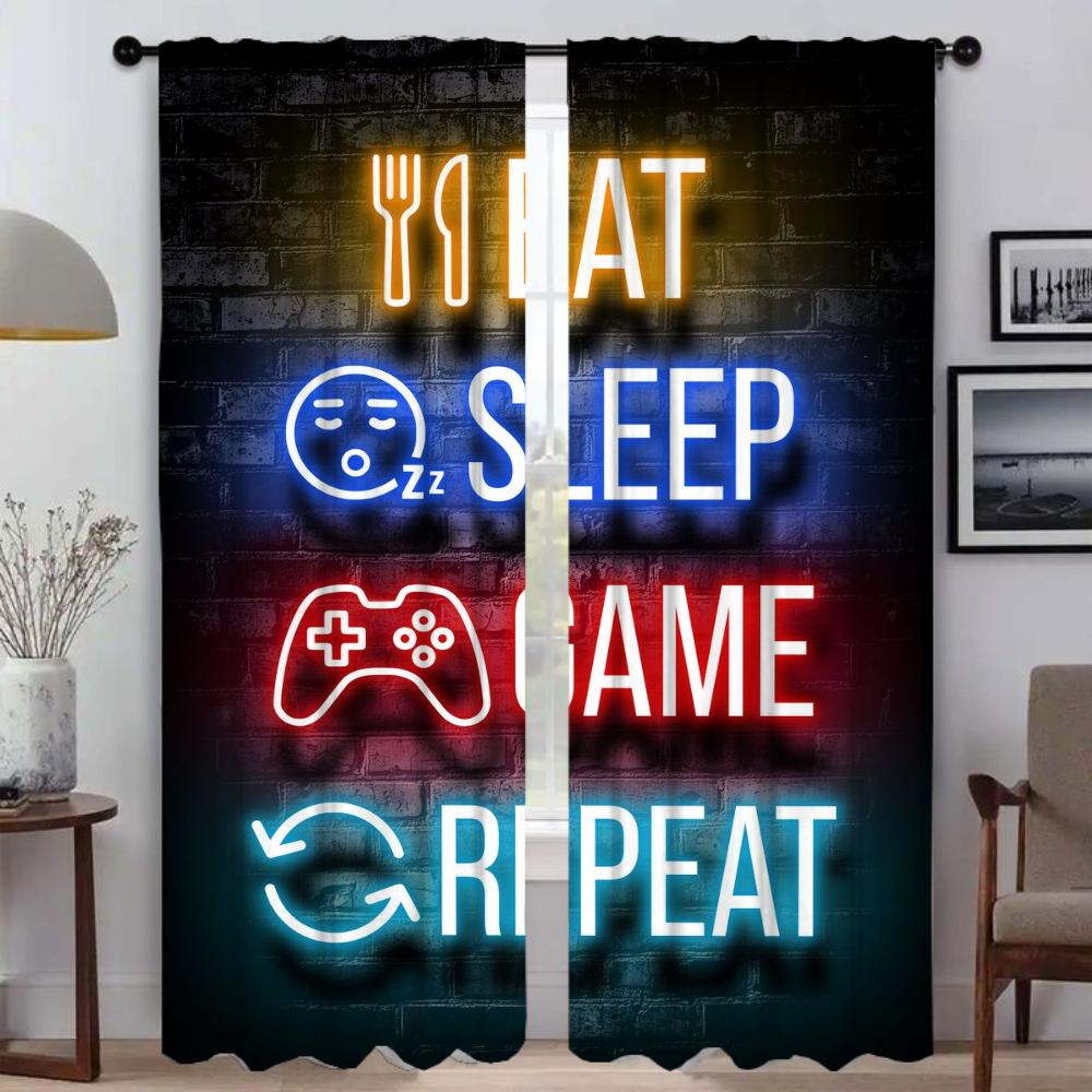 Blackout Curtains Camera Play Stations Window Curtain Room Panel Home Interior Partition Blinds Shades Living Made Of Polyester Washable
