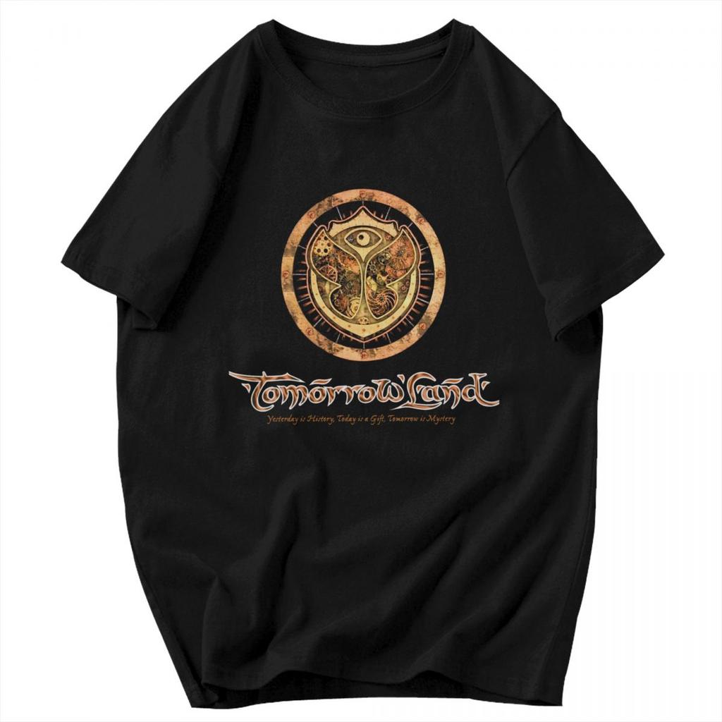 Men T Shirt Tomorrowland Music Idea Y2K Graphic Oneck Unisex Tops T Shirts