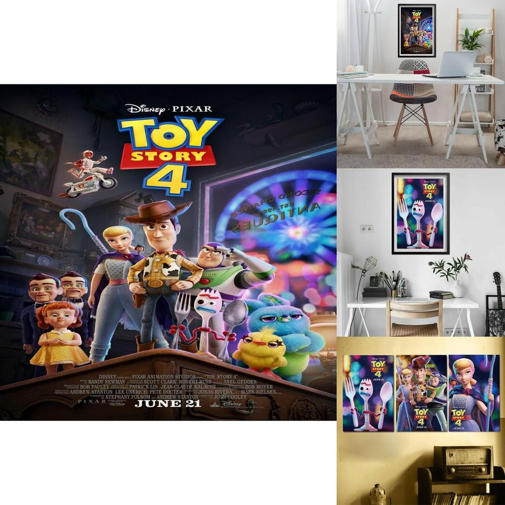 High-resolution Silk Poster Of Toy Story 4 For Home Decoration Enthusiasts**