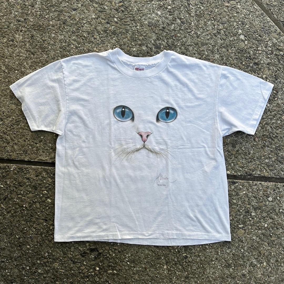 Cat Face Retro Graphic Unisex T-shirt S-5XL Unisex T-Shirt S