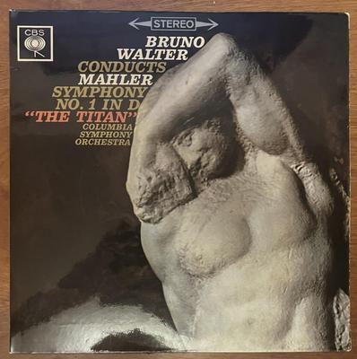 LP Record BRUNO WALTER CONDUCTS GUSTAV MAHLER  Symphony No. 1 In D The Titan SBRG72099 CBS UK Classical Used