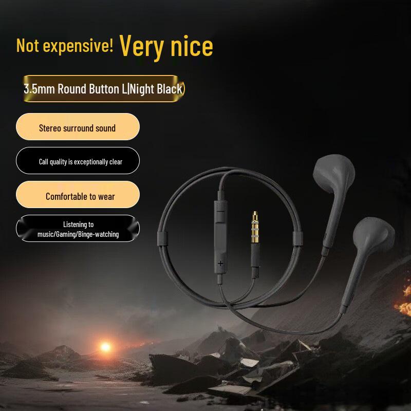 KTV High-Quality Side-Sleeping No-Pressure Wired Earphones, Type-C/3.5mm, 4th Gen