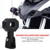 Motorcycle Headlight Spot Light Bracket Mount Fog Tube Fork Clamp Motorcycle Auxiliary Light Bracket 360° Adjustable Accessories