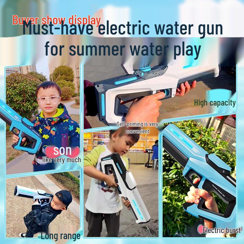 Pulse Electric Automatic High-Pressure Water Gun for Kids - Splashing Festival Squirt Toy
