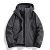 Autumn/Winter Outdoor Windproof Jacket: Women's Single Layer & Men's Three-in-One Set with Detachable Liner
