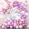 Pink Mermaid Balloon Garland Set - Children's Baby Shower Party Decor