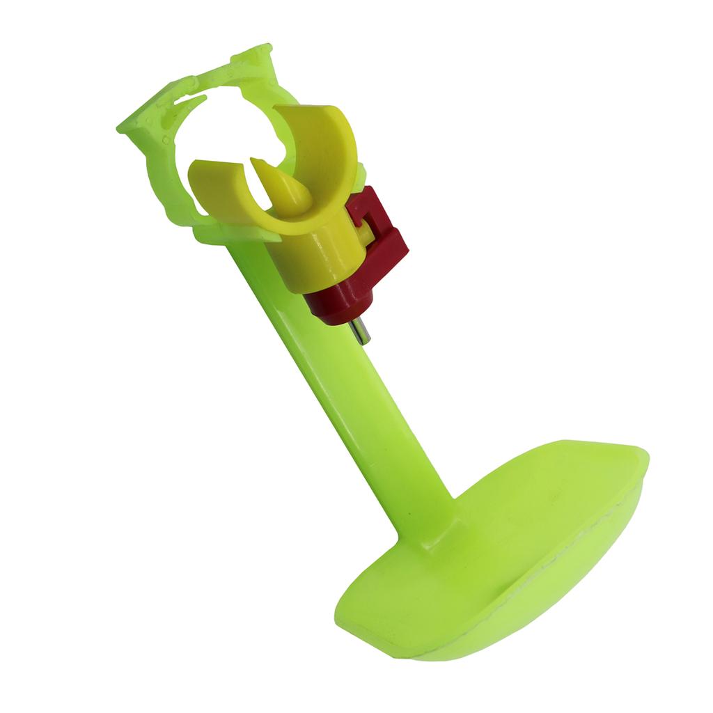 Chicken Duck Goose Nipple Water Dispenser Kit ID25mm Green Hanging Drinking Cup Stainless Steel Automatic Water Nozzle 2 Sets