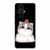 Funda For Huawei Nova 12s Case Cute Cartoon Cat Black Silicone Soft Back Cover Case For Huawei Nova 12s Case Nova12s 12 S Coque