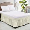 Elastic Bed Skirt Solid Color Ruffled Bed Skirt Elastic Bed Skirt Multiple Colors Multiple Sizes