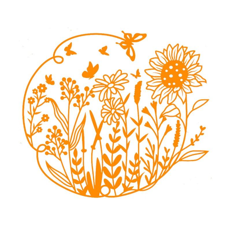 Kwiaty Motyl Trawa Metalowe Wykrojniki Szablon do DIY Scrapbooking Album Fotograficzny Tłoczenie Papieru Kartki Rzemiosło Wykrojniki