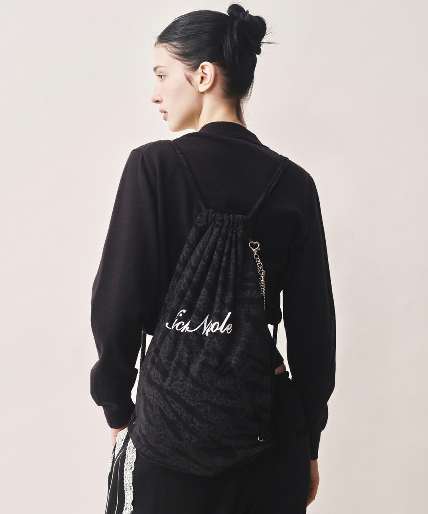 Nick&Nicole Nicole Leopard String Backpack_Black