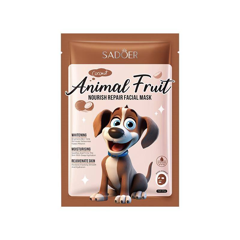 3pcs Animal Series Mask 25gSADOER Nourishing Repair Hydrating Moisturizing Mask