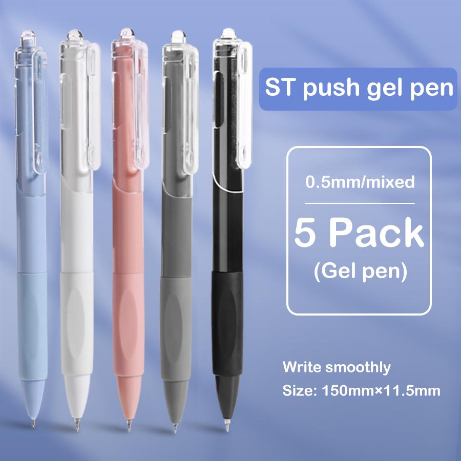 

20/10/5pcs gel pen ins smooth press quick-drying 0.5mm black pen ballpoint pens school supplies stationery