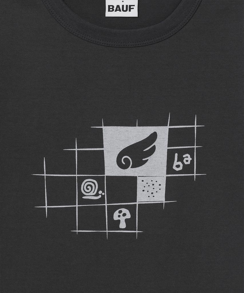 BAUF Angel Square Slim Fit T-Shirt [Charcoal]