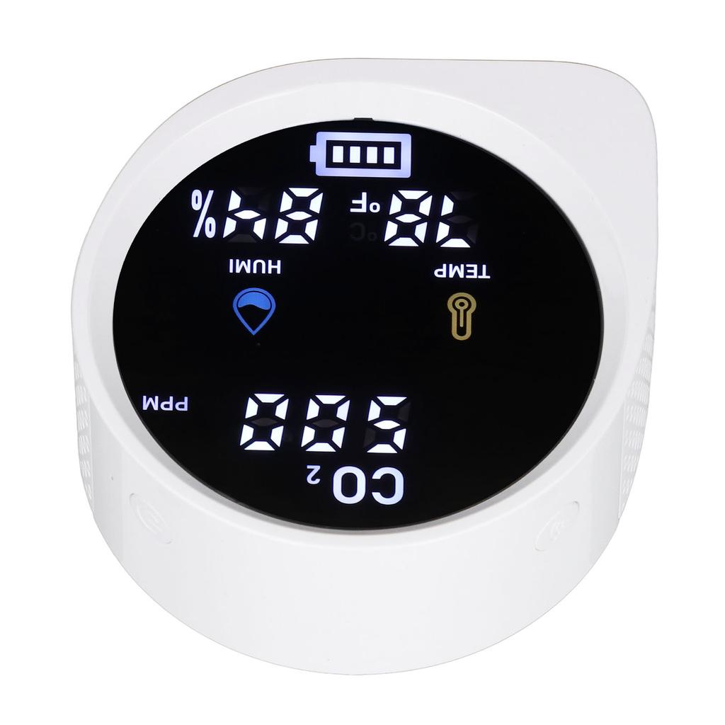 Air Quality Monitor WiFi Digital Display Temperature Humidity High Accuracy Indoor CO2 Detector for