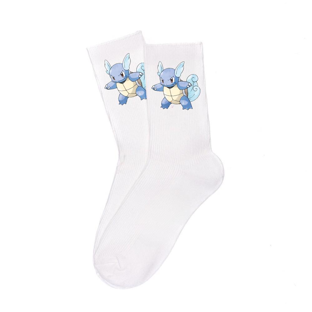 Cartoon White Cotton Socks Unisex Breathable Sports Socks Anime Collectibles Cute Trendy Fashion Unique Birthday Gifts